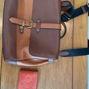 Coach bag and wallet set